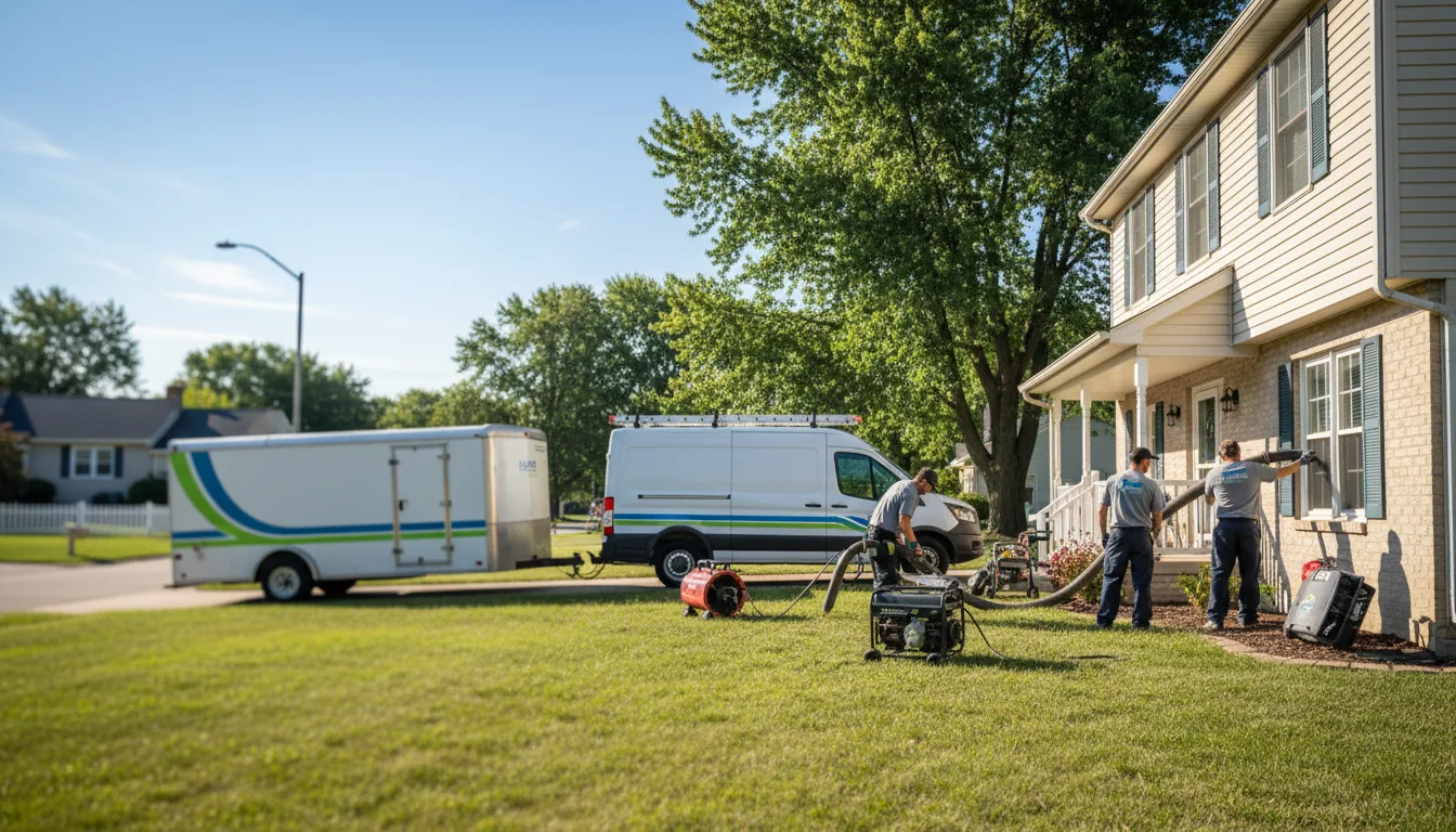 Flooded Basement Restoration And Cleanup With Repair in French Lick, IN near me